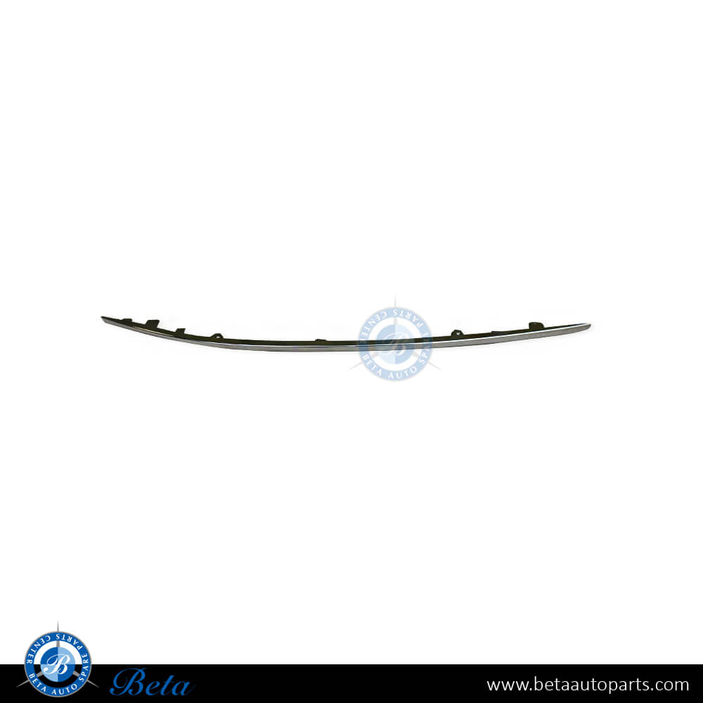 Left Side Front Bumper Lower Chrome Moulding - Avantgarde for Mercedes C-Class W205 2015-2018 models, Part Number 2058851174 Left Side Front Bumper Lower Chrome Moulding - Avantgarde for Mercedes C-Class W205 2015-2018 models, Part Number 2058851174